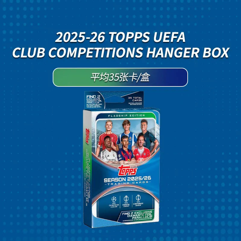 2025-2026 Topps UCC Soccer Value Pack Hanger Pack Official Genuine Football Star Players Collectible Trading Cards