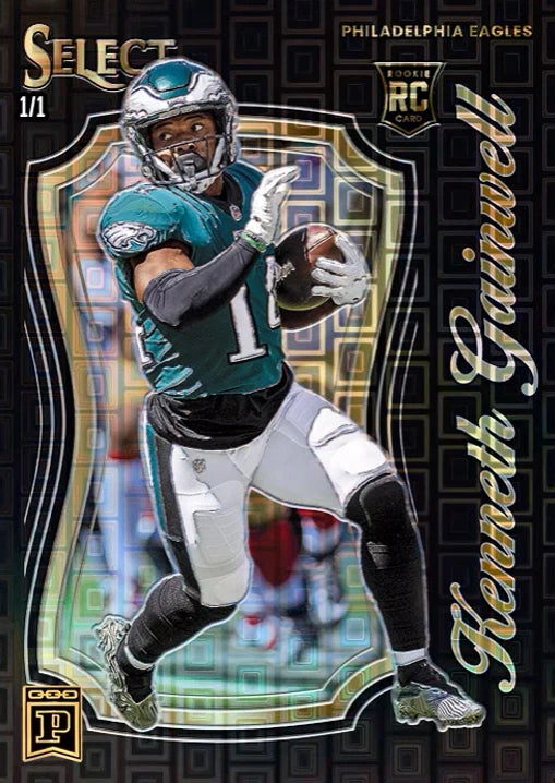 NFL PANINI Select Football Series Ja'marr Chase Justin Fields Mac Jones Homemade Diy Collection Card Toys Gift