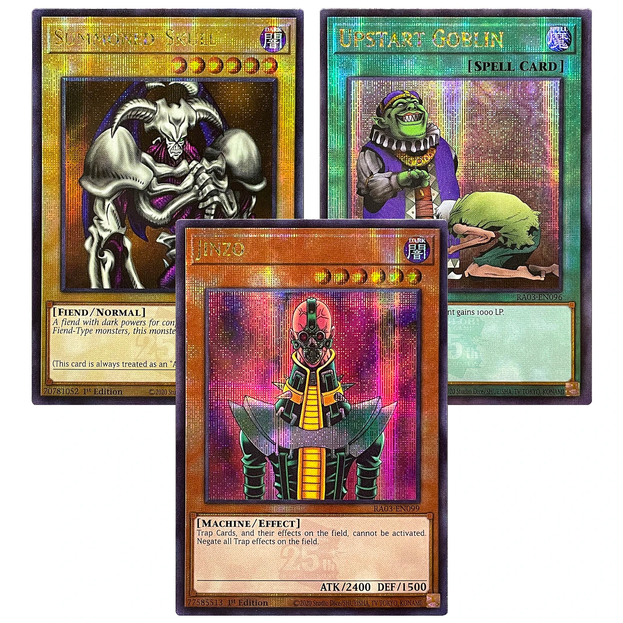 YuGiOh! QCSER Cards RA03-EN099 JINZO MULCHAMY MEOLS RAIGEKI MIRROR FORCE YU-GI-OH High Quality Proxy Card
