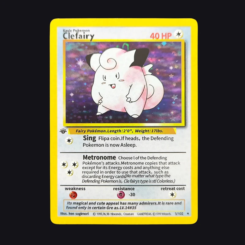 DIY 1999 POKEMON Game English 1ST EDITION Charizard Blastoise Venusaur Holo 4/102 Anime Game Collection Card