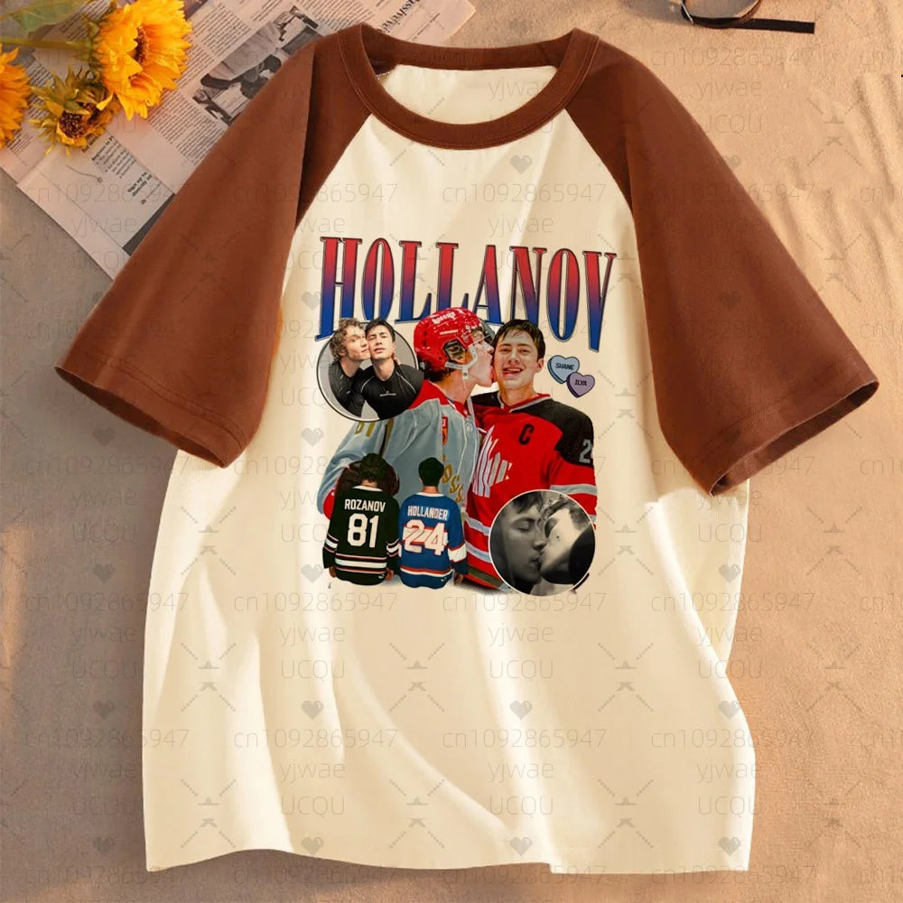 2026 New Heated Rivalry Hockey Jersey short Sleeves men Tee Women Men Fashion T-shirt Unisex Tops Tees Colthing