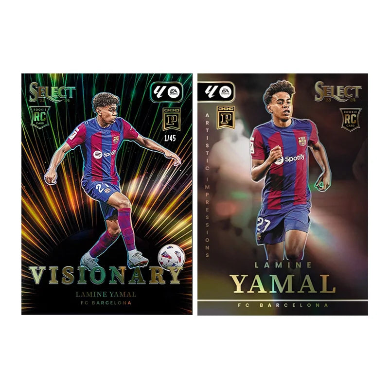 Diy Homemade Panini FIFA World Cup Football Series Lamine Yamal Signature Collection Card Toys Gift