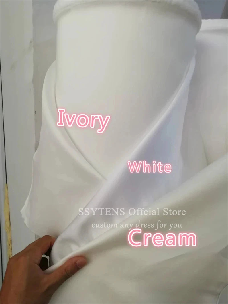 SSYTENS Women A-Line Wedding Dresses 2025 O Neck Bridal Dresses Corset Back Elegant Wedding Evening Beach Bride Gowns Customized