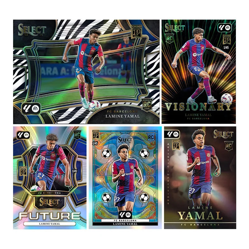 Diy Homemade Panini FIFA World Cup Football Series Lamine Yamal Signature Collection Card Toys Gift
