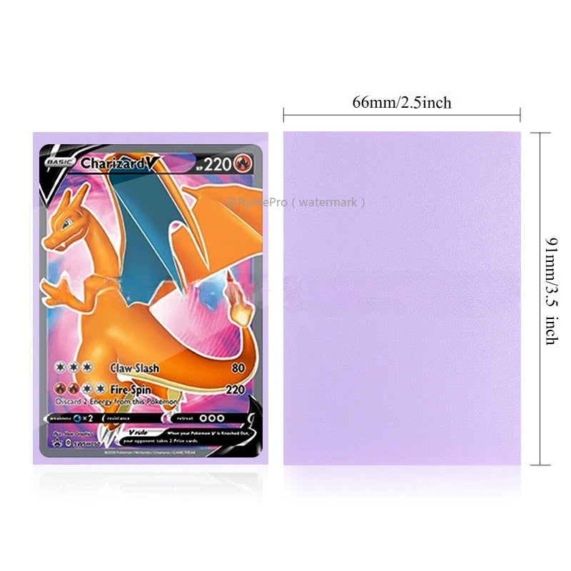 Standard Size Card Sleeves Premium Perfect Exact Fit Inner Card Sleeves with Pokemon Cards for TCG MTG Sports Cards ﻿