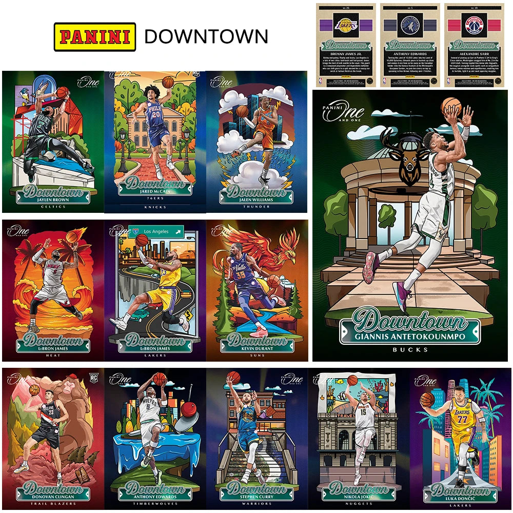 SPORTS DIY homemade 2025 basketball DOWNTOWN Curry James Durant Doncic Wembanyama Tatum Lillard Collectible cards Holiday gifts