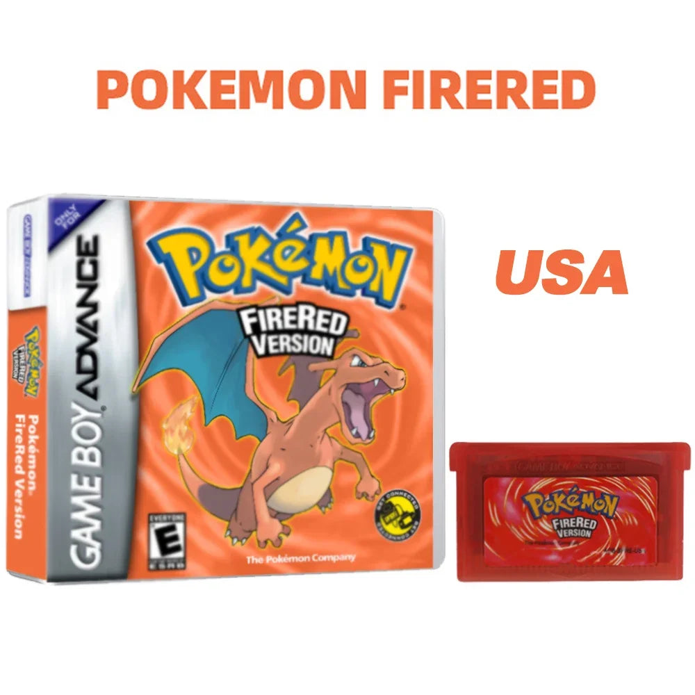 Pokémon-Game Card English Language Emerald Sapphire Series GB NDSL GBC GBA GBM SP Ruby Firered Video Cartridge Console Game Card