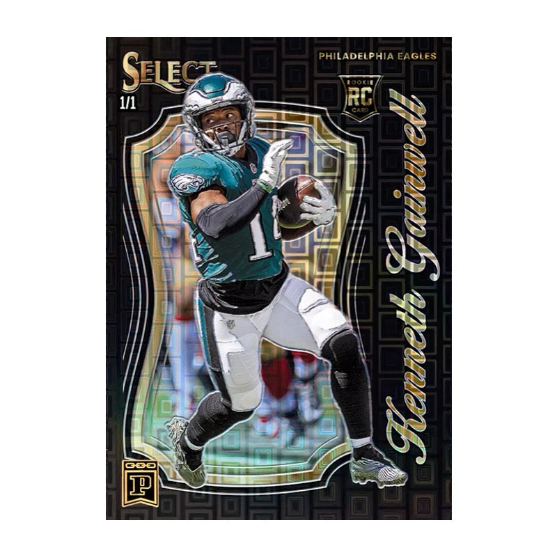 NFL PANINI Select Football Series Ja'marr Chase Justin Fields Mac Jones Homemade Diy Collection Card Toys Gift