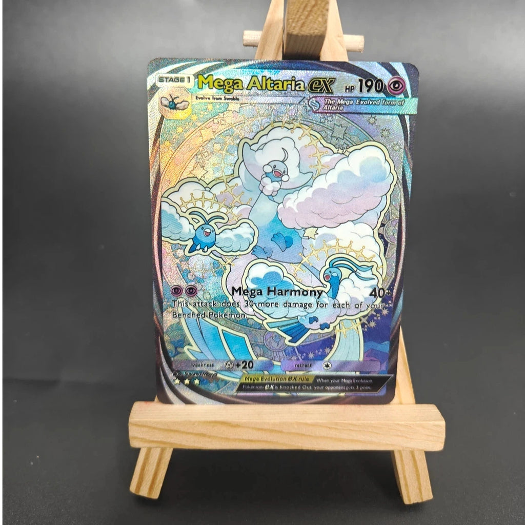 DIY Pokemon TCG Pocket Cards Immersive B1-Mega Rising Blaziken Gyarados Altaria PIkachu Tauros EX APP Game Card