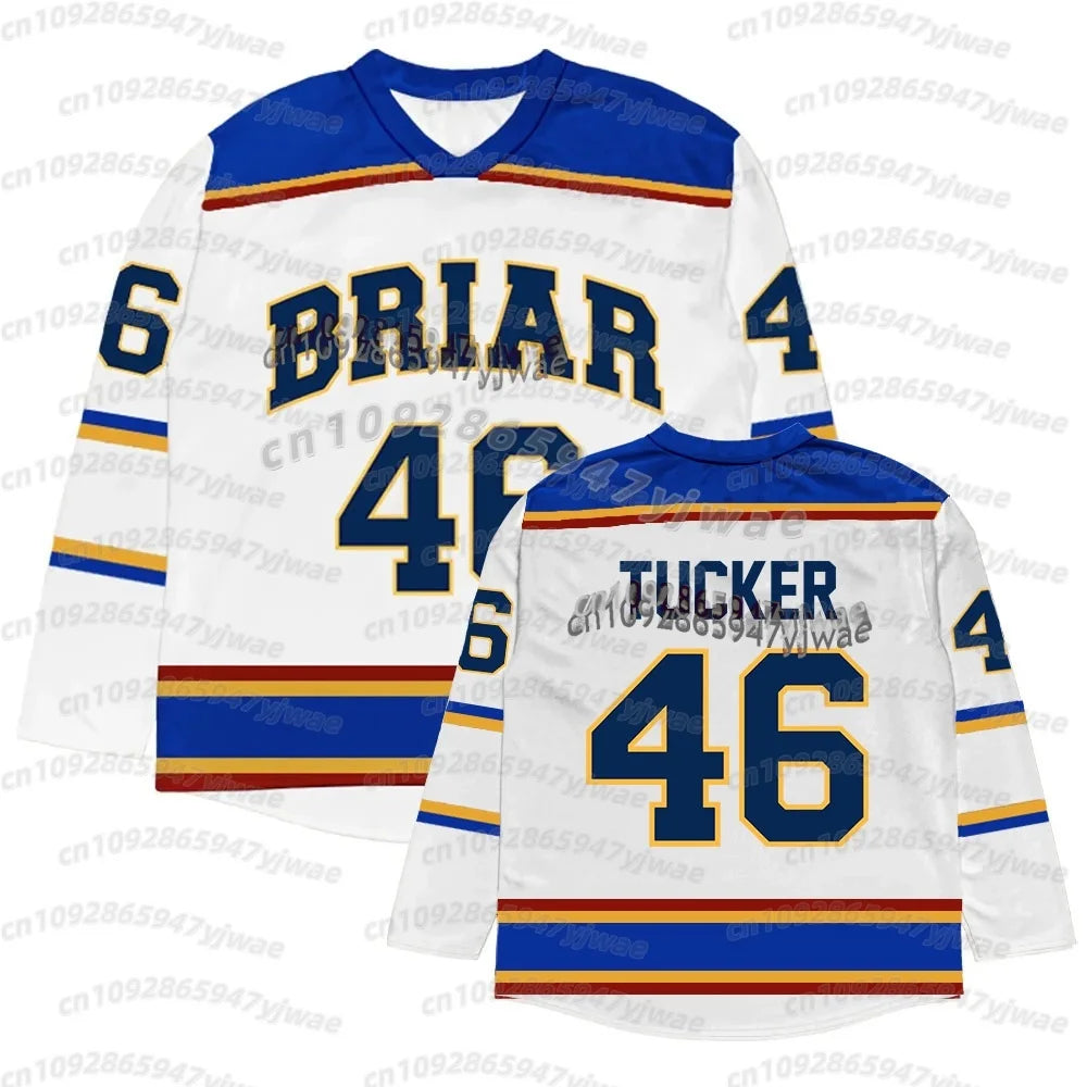 cosplay  Off Campus Briar University Jersey Graham 44 22 DI LAURENTIS 66 Tucker46 T-shirt  ice hockey Men Women cosplay t-shirt