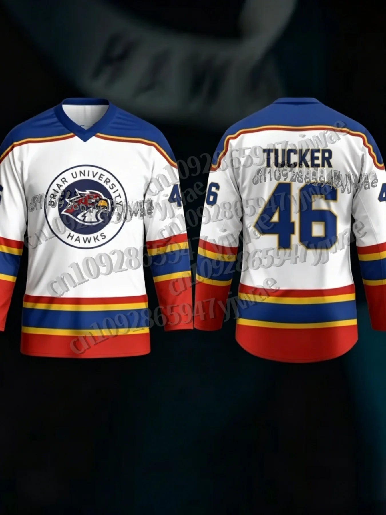 MEN Cosplay Off Campus Briar University Hockey Jersey Graham 44 22 DI LAURENTIS 66 Tucker46 T-shirt Design 3D men women t-shirt