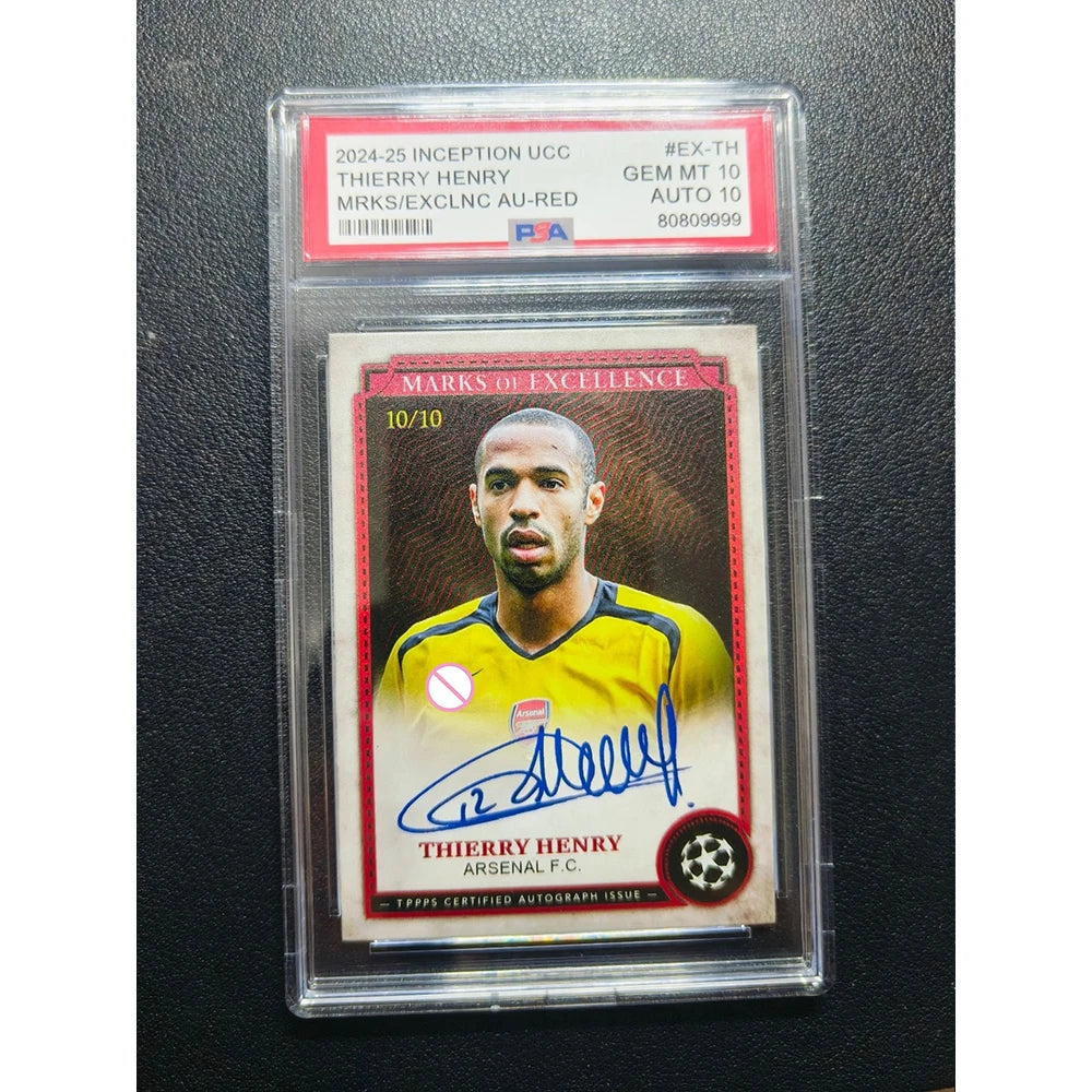 Soccer DIY Homemade Declan Rice Thierry Henry Beckham Cristiano Ronaldo Rated Collectible Card Brick Football Boy Festival Gift