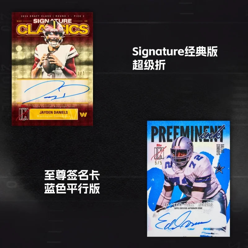 In Stock Genuine Hot Selling 2025 Topps Signature Class NFL Football Value Mega Box Trading Card Collection Surprise Trendy Gift