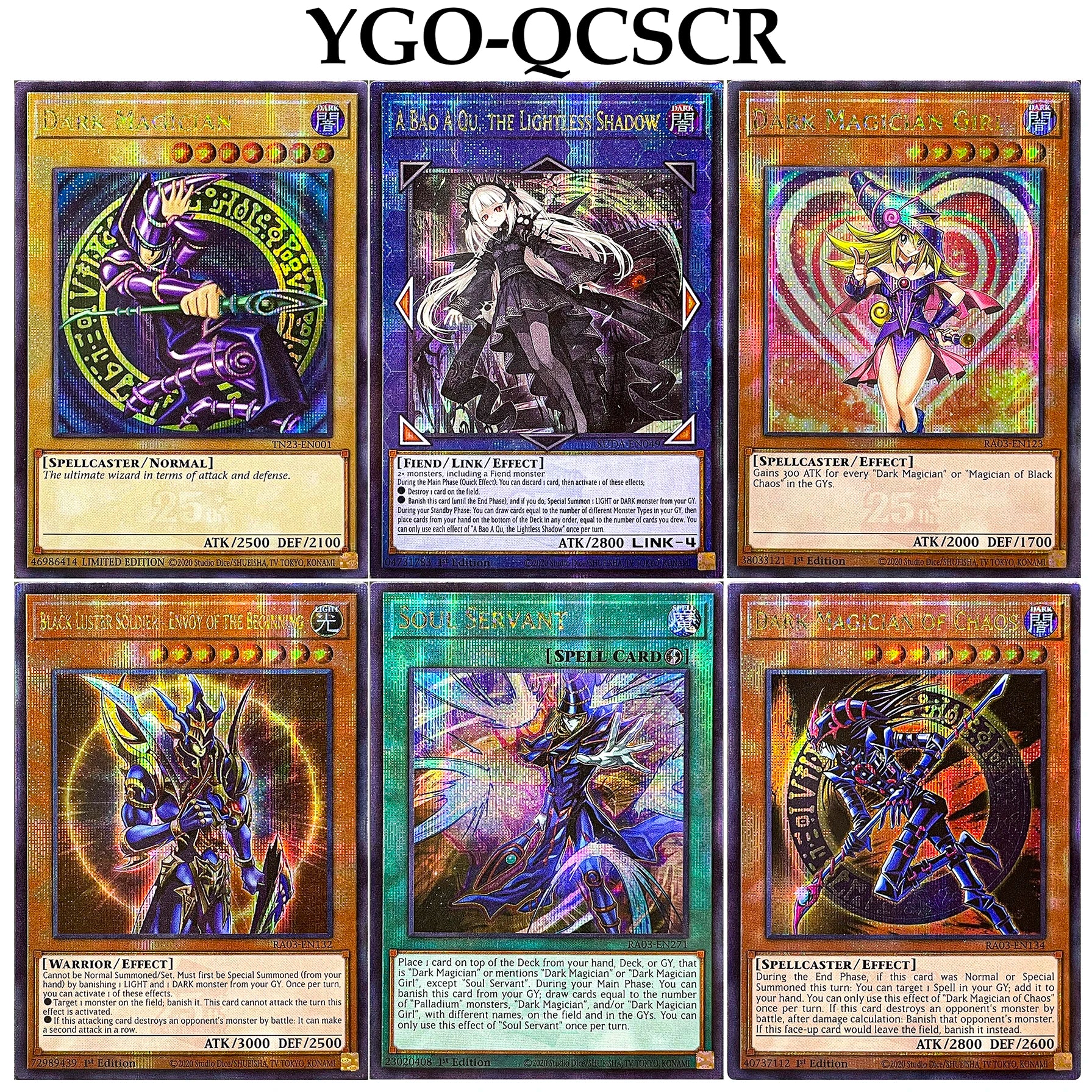Yu-Gi-Oh! Card Dark Magician Of Chaos Platinum Secret Rare - RA03-EN134 ENVOY OF THE BEGINNING PRIMITE DRAGON TCG QCSCR Card