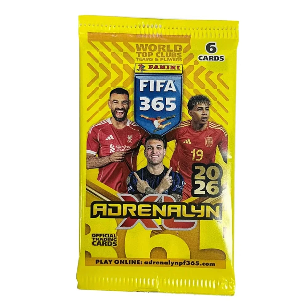 A Random 1pc PANINI Limited Edition FIFA 365 2026 Adrenalyn XL Fat Pack Featuring Official Player Cards, Including Limited Cards