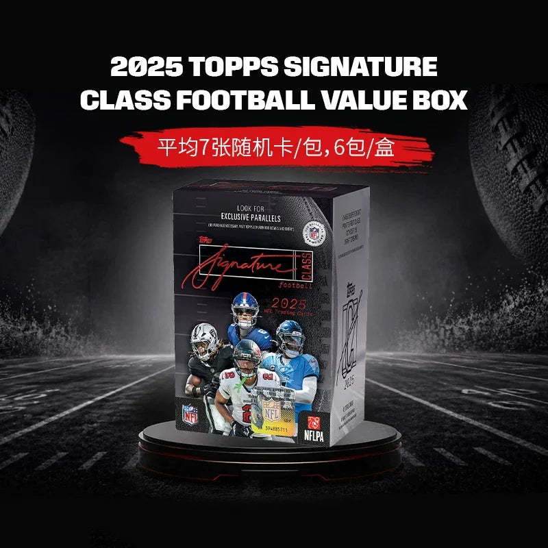 Topps 2025 Signature Class Nfl Football Trading Cards Collectible Value Mega Box Autograph Cards For Sports Collectors