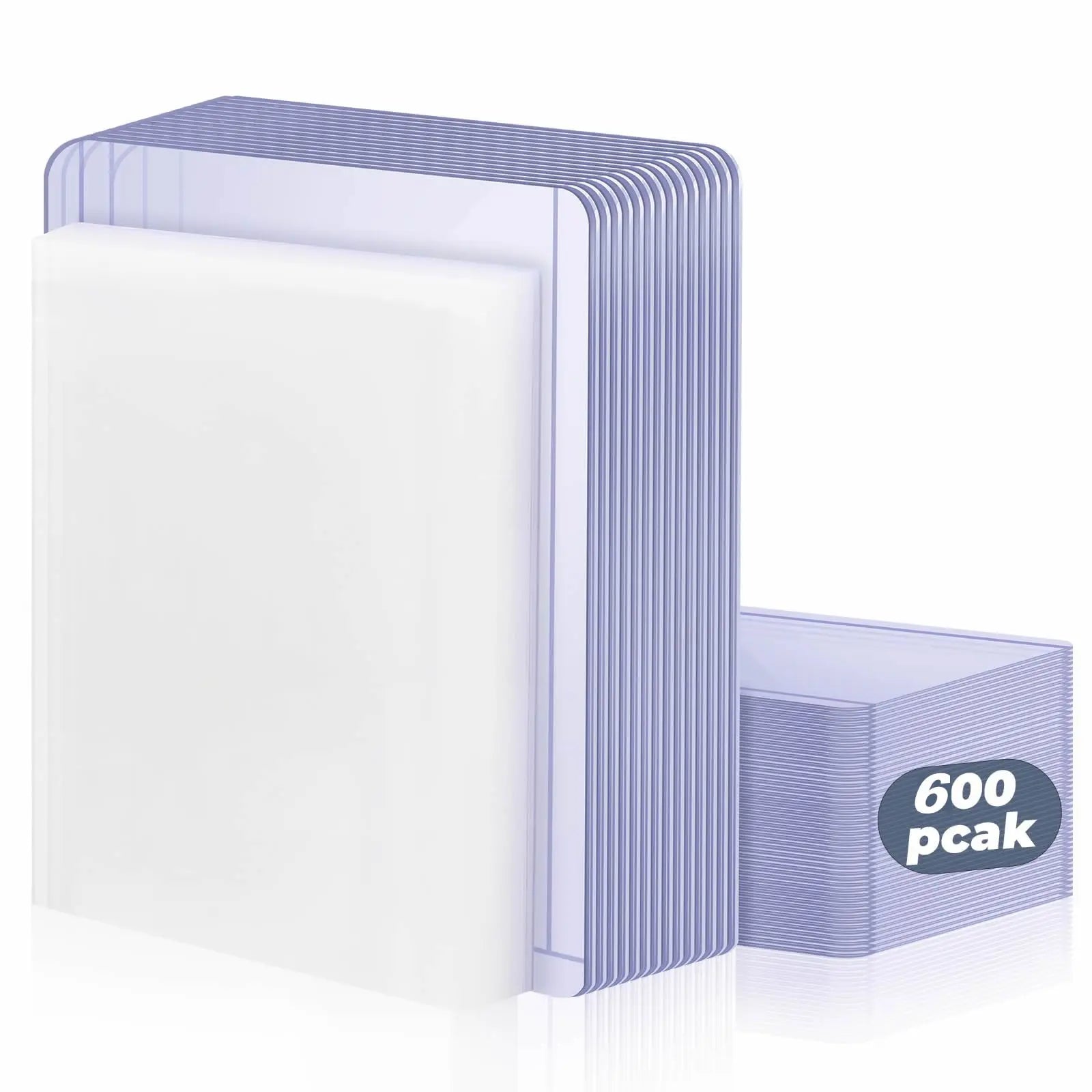 100-600pcs Card Sleeves Hard Soft Card Holder Covered With Protective Filmclear Trading Protectors For Pokmone Football Gamecard